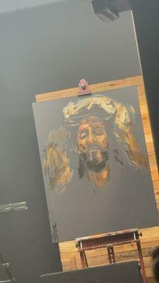 Almost finished painting