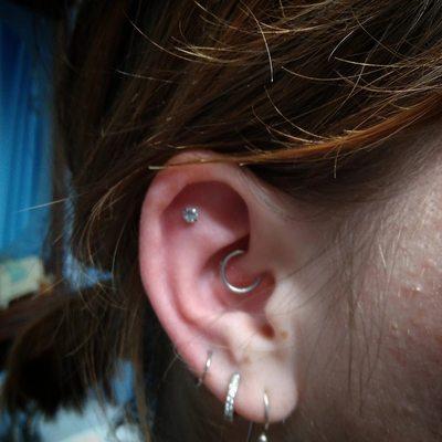 Flat piercing