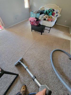 Cleaning carpet