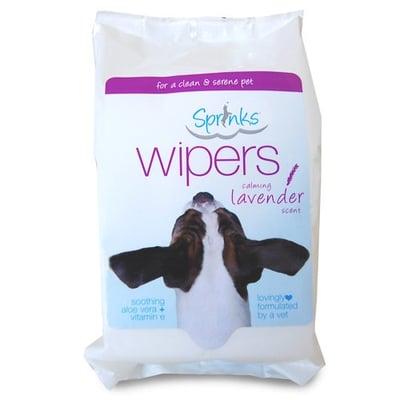 Sprinks Wipers-Lavender scented pet grooming wipes