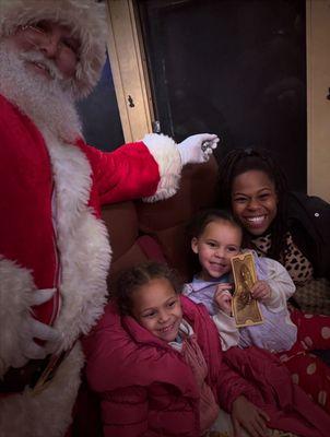 First polar express ride with Santa!