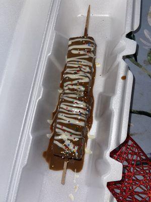 Chocolate brownie stick