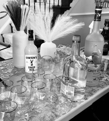 Country Rose Mobile Bar