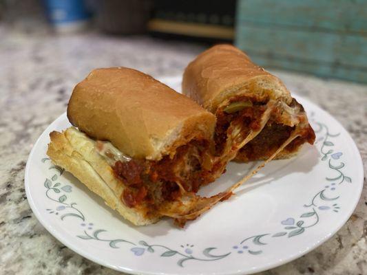 Meatball n pepper 1/2 grinder ($10ish)