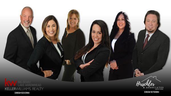 Hirschler & Associates real estate team 2025. CA DRE 01703081
Keller Williams Big Bear CA DRE 02153881
