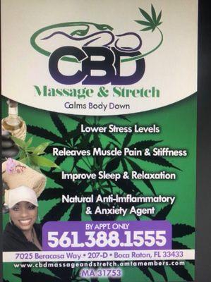 CBD masssge & Stretch relieves muscle pain & stiffness