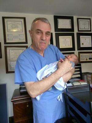 One week after he delivered our son.