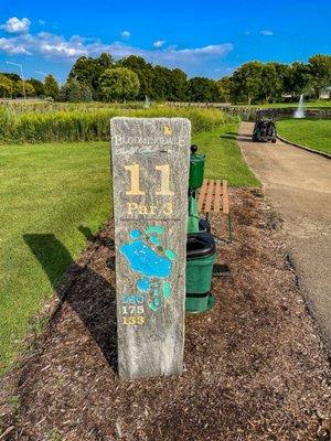 #11 marker, signature hole