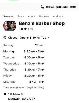Benz's Barber Shop