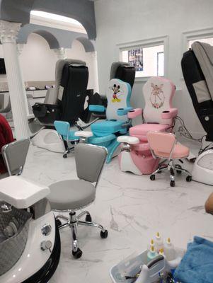 Kids station blue and pink as you may