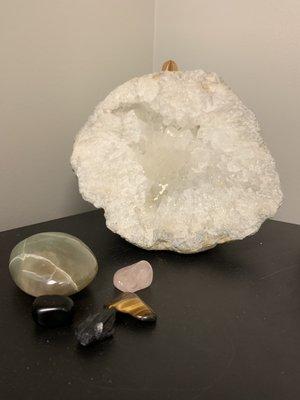 Crystal and intuitive healing offered with Reiki sessions.