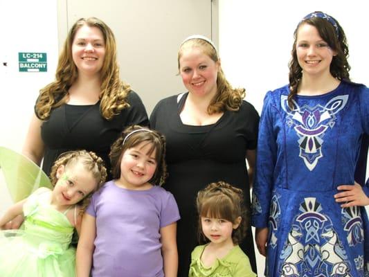 Backstage photo: after the Fairy Festival