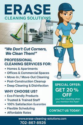 Erase Cleaning Solutions