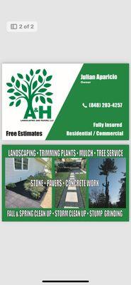 A&H Landscaping And Pavers