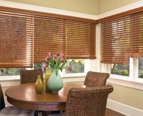 Wood blind installation