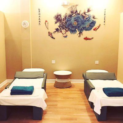 Massage rooms are doubles.