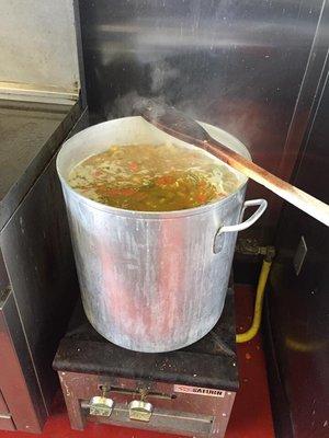 They have chicken noodle soup.