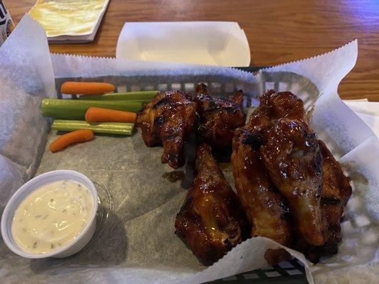 Wings were good.  (Not great) 8 for $12