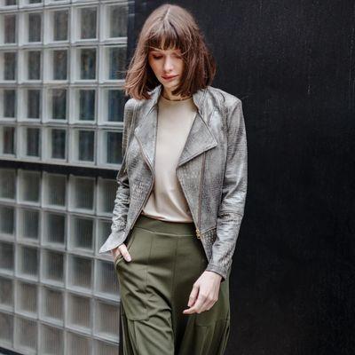 Vegan leather jacket