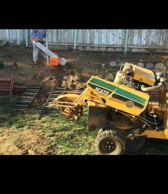 We also have a manual machine for sloped areas