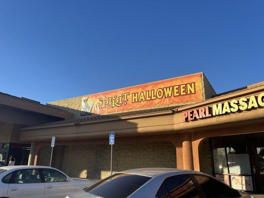 Spirit Halloween Store Front, Union Square Marketplace, Union City, CA.