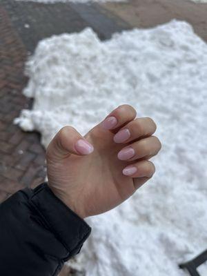 Full set acrylic with gel