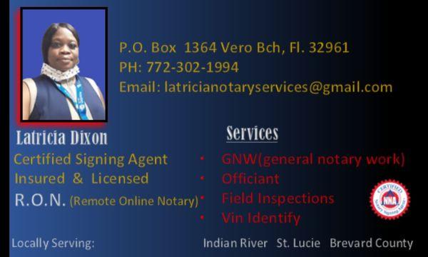 Latricia Notary Services