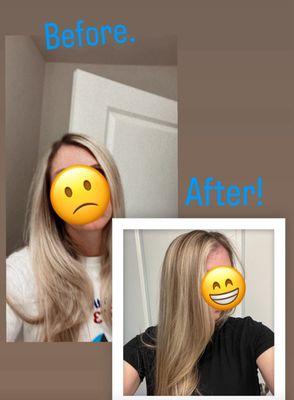 Ugly roots before and beautiful fall color after!