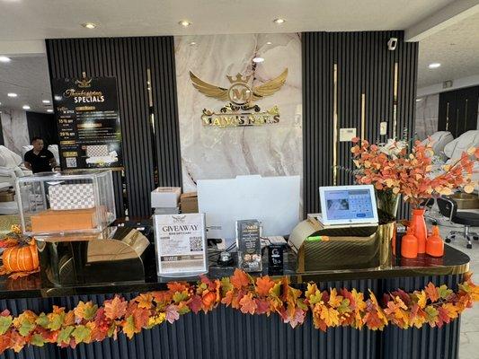 Beautiful front desk