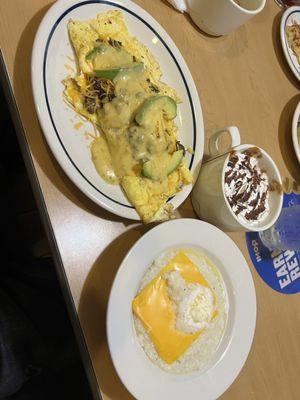 Spicy Poblano Omelette