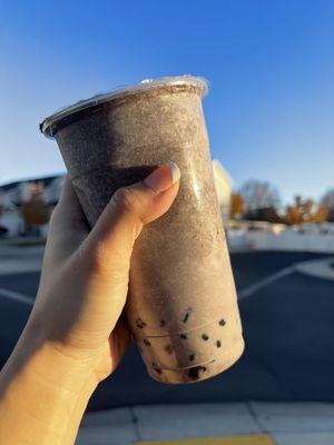 Taro oreo with classic boba