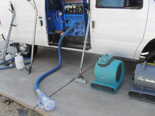 Area rug cleaning plant