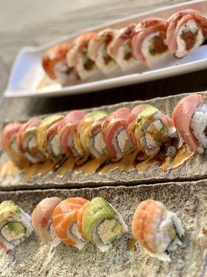 Exgirlfriend roll Rainbow roll Can't remember but it was delicious!