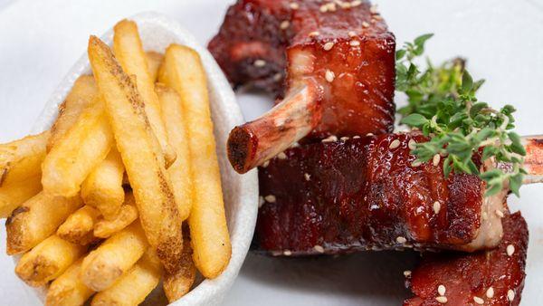 Charsiu Pork Ribs (With Fries)