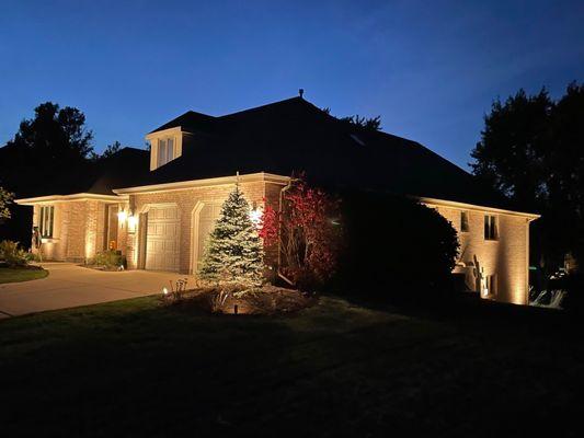 Northwest view of the house.