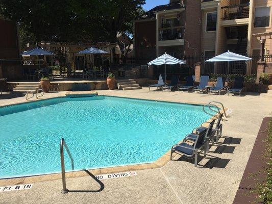 Love the new pool furniture.