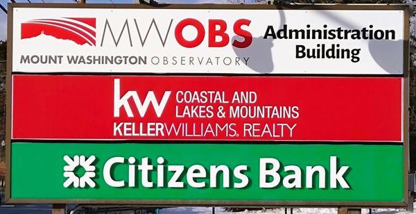 Office sign in North Conway Village.