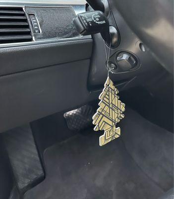 They included a little air freshener