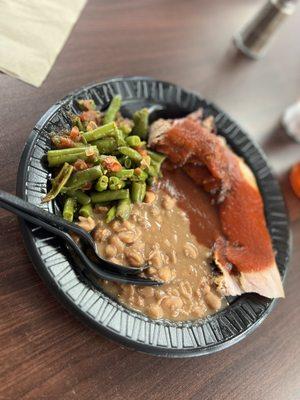 #8 Combo with brisket & turkey