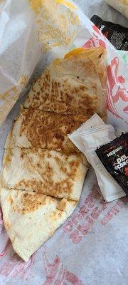 Egg and cheese quesadilla