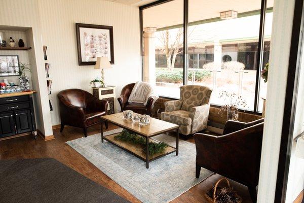 Beyond Smiles comfortable and welcoming waiting room