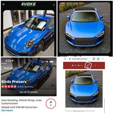 Photos stolen from other websites claiming to be "projects"