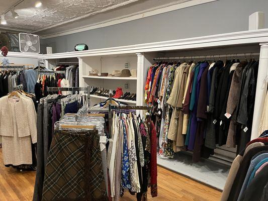 Skirts, jackets, suits