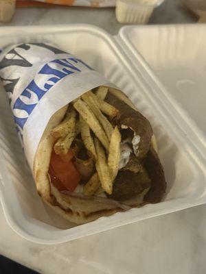 Lamb and beef gyro
