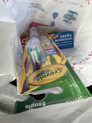 Babygirl's goodie bag