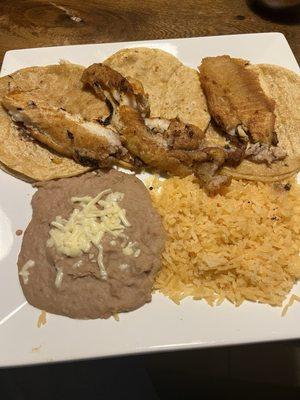 "California fish tacos".  More like "dead fish  floating in the maumee river tacos"