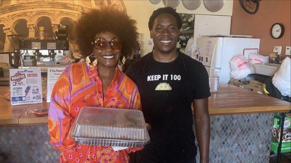 The wonderful Tabitha Brown and Chef Kei