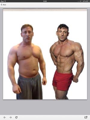 Before & after 12 week transformation