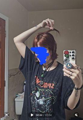 Random short layer only on right side