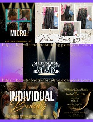 K Prestige Nation Braiding and Natural Hair Kare